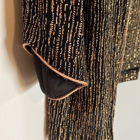 XSCAPE Black Shimmer Top & Jacket Set, Large - Picture 5 of 6